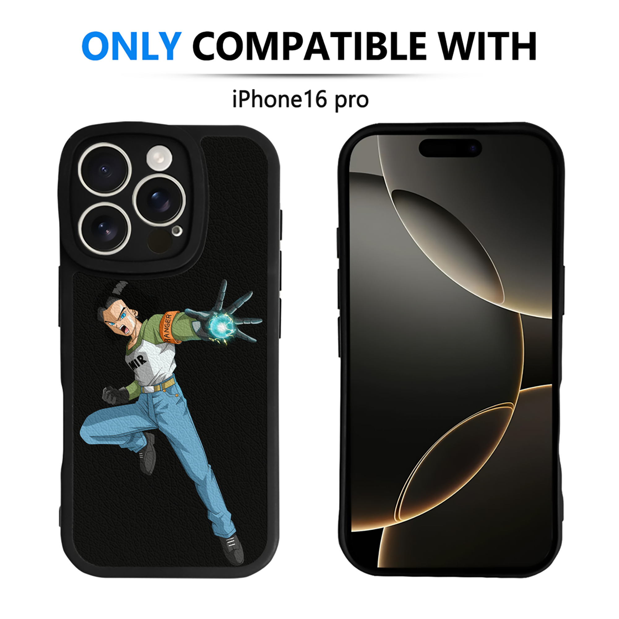 （画像用） ドラゴンボール DRAGON BALL 【iPhone 16シリーズ対応】シリコンスマホケース（レザー調） 材質：シリコン